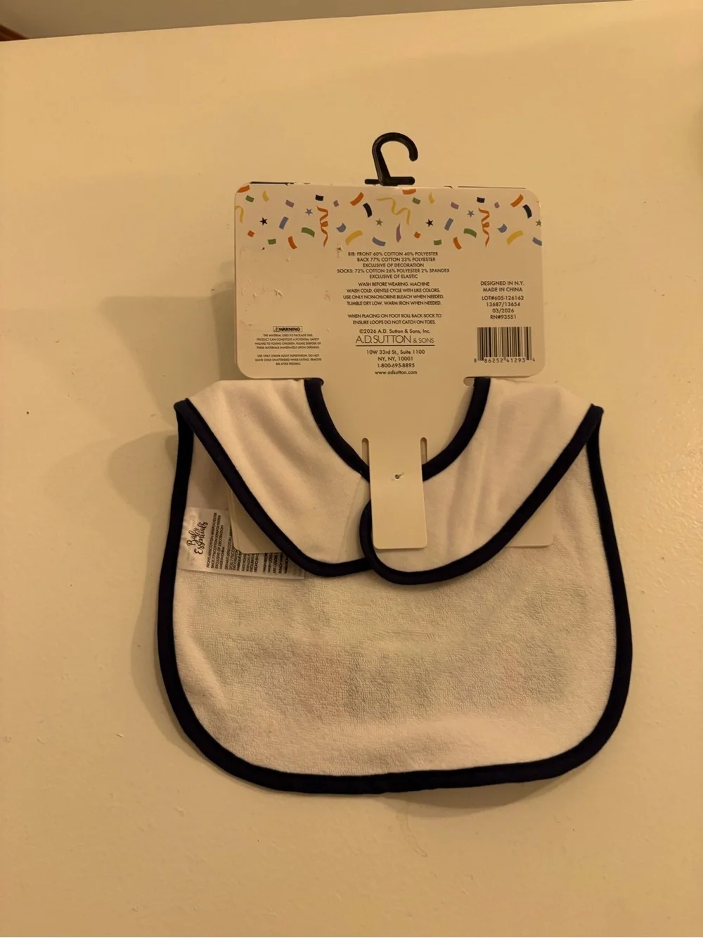 Baby Essentials My 1st Birthday Bib & Socks Set Tractor First Birthday